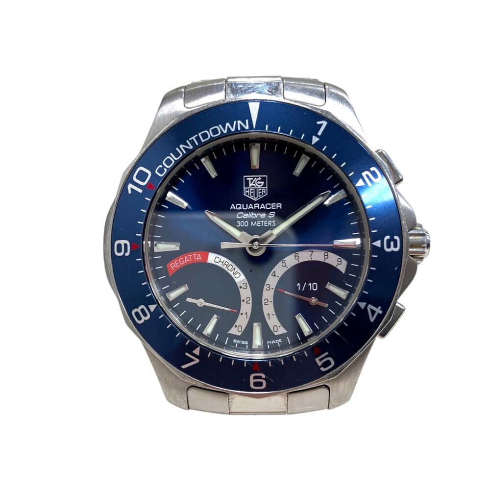 TAG Heuer Aquaracer Calibre S Regatta Watch, Total Weight 138g, Stainless Ste...
